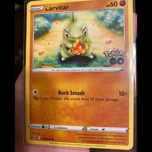 Larvitar error card 037/078 Pokemon go tcg